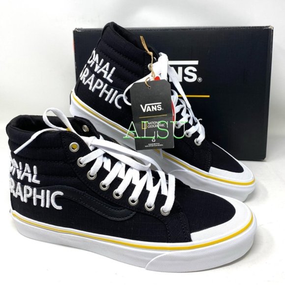 💖MEGA SALE💖VANS SK8-HI Reissue Nation Geographic Black Women's 6.5 VN0A3TKPXHP - Picture 2 of 14